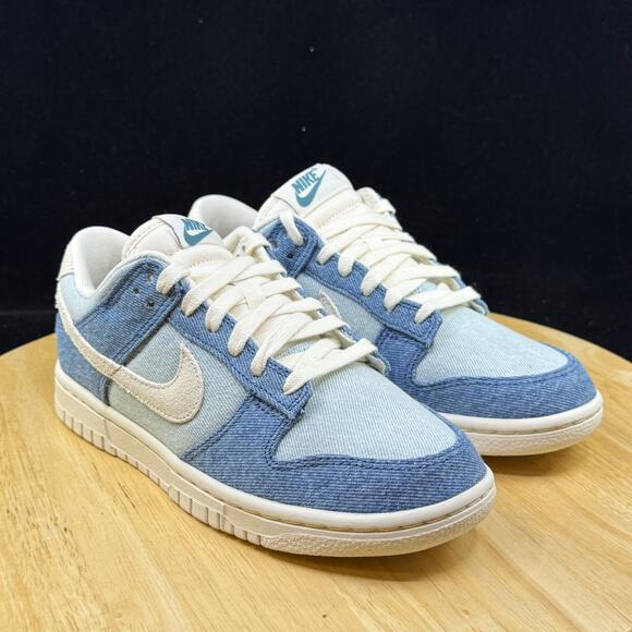 Nike Dunk Low Smokey Blue Denim IH5073-006 Womens New Size 6 Sneakers - Picture 5 of 10